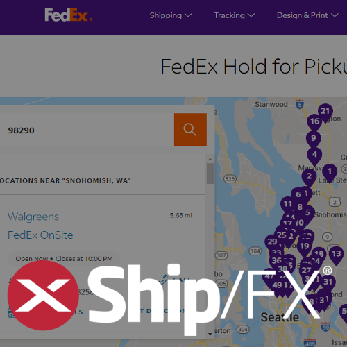 Ship/FX supports FedEx Hold at Location (HAL)